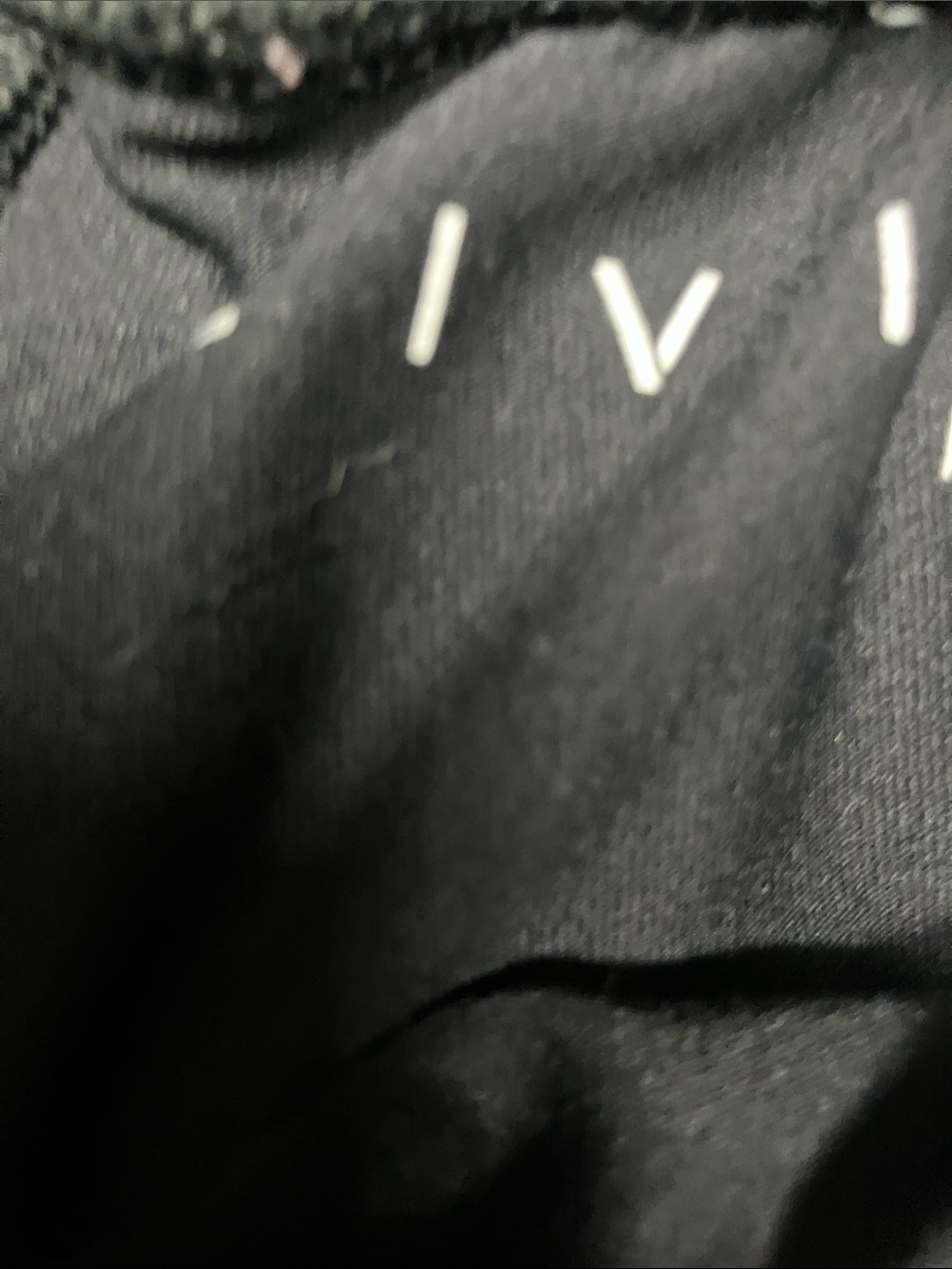 Black Top with White Lettering